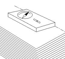 図1-a　走向の測定方法