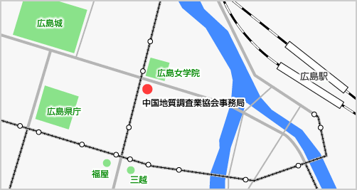 中国地質調査業協会事務局の所在地地図